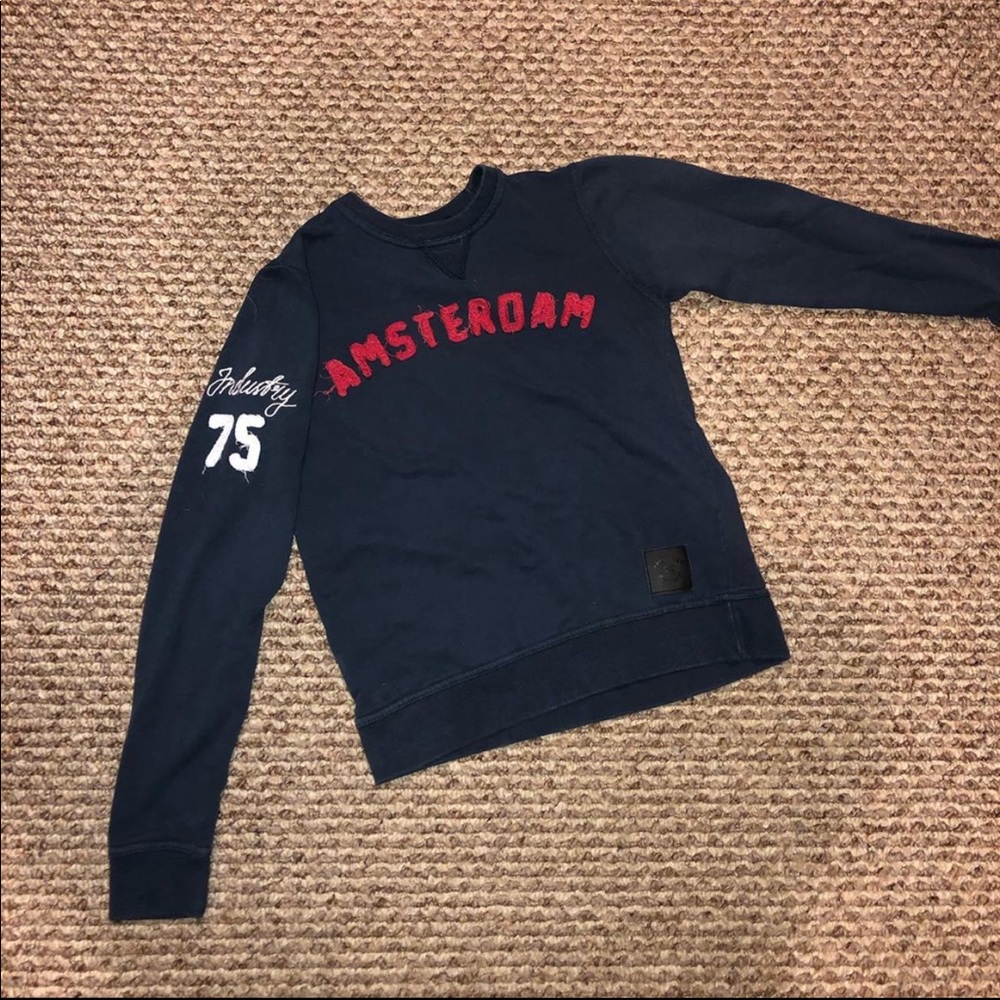 Navy Hollister Crew-Neck